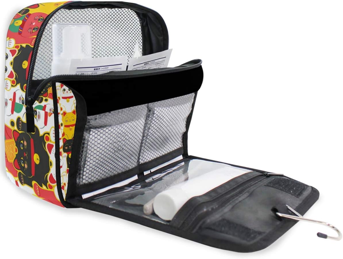 Hanging Travel Toiletry Bag Kit Makeup Case Cosmetics Organizer for Men Women - Colors B