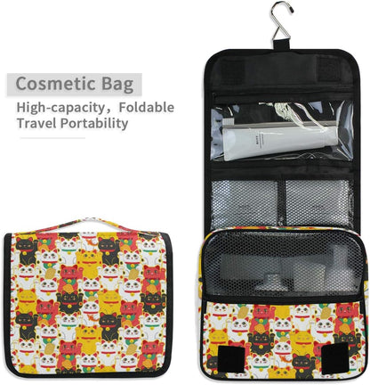 Hanging Travel Toiletry Bag Kit Makeup Case Cosmetics Organizer for Men Women - Colors B