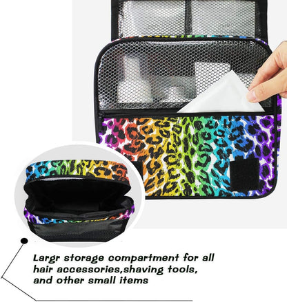 Hanging Travel Toiletry Bag Kit Makeup Case Cosmetics Organizer for Men Women - Colors B