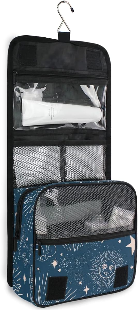 Hanging Travel Toiletry Bag Kit Makeup Case Cosmetics Organizer for Men Women - Colors B
