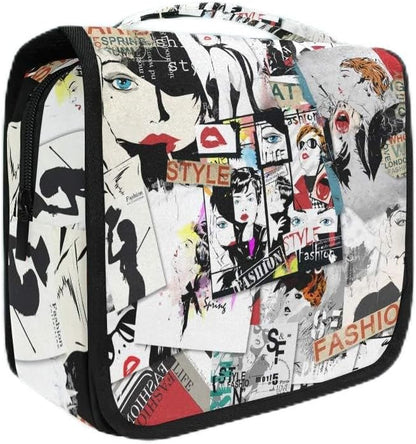 Hanging Travel Toiletry Bag Kit Makeup Case Cosmetics Organizer for Men Women - Colors B
