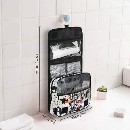 Hanging Travel Toiletry Bag Kit Makeup Case Cosmetics Organizer for Men Women - Colors B
