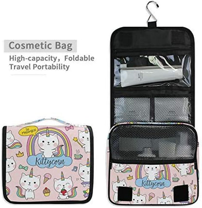Hanging Travel Toiletry Bag Kit Makeup Case Cosmetics Organizer for Men Women - Colors B