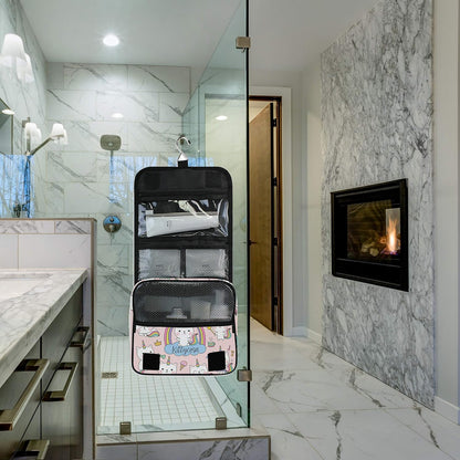Hanging Travel Toiletry Bag Kit Makeup Case Cosmetics Organizer for Men Women - Colors B