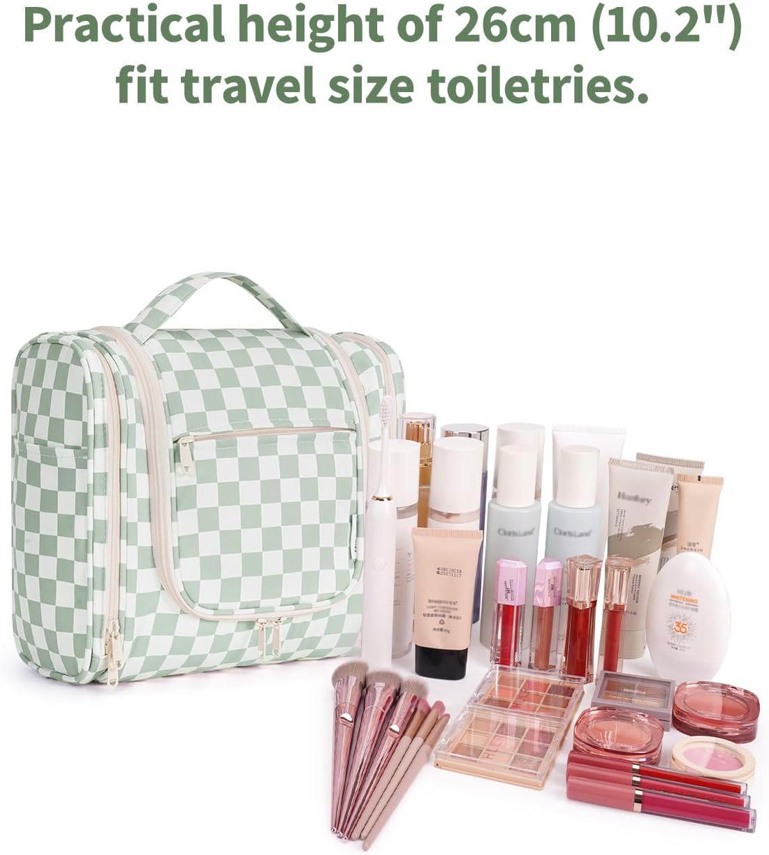 Hanging Toiletry Bag for Women Travel Makeup Bag Organizer Toiletries Bag for Cosmetics Essentials Accessories