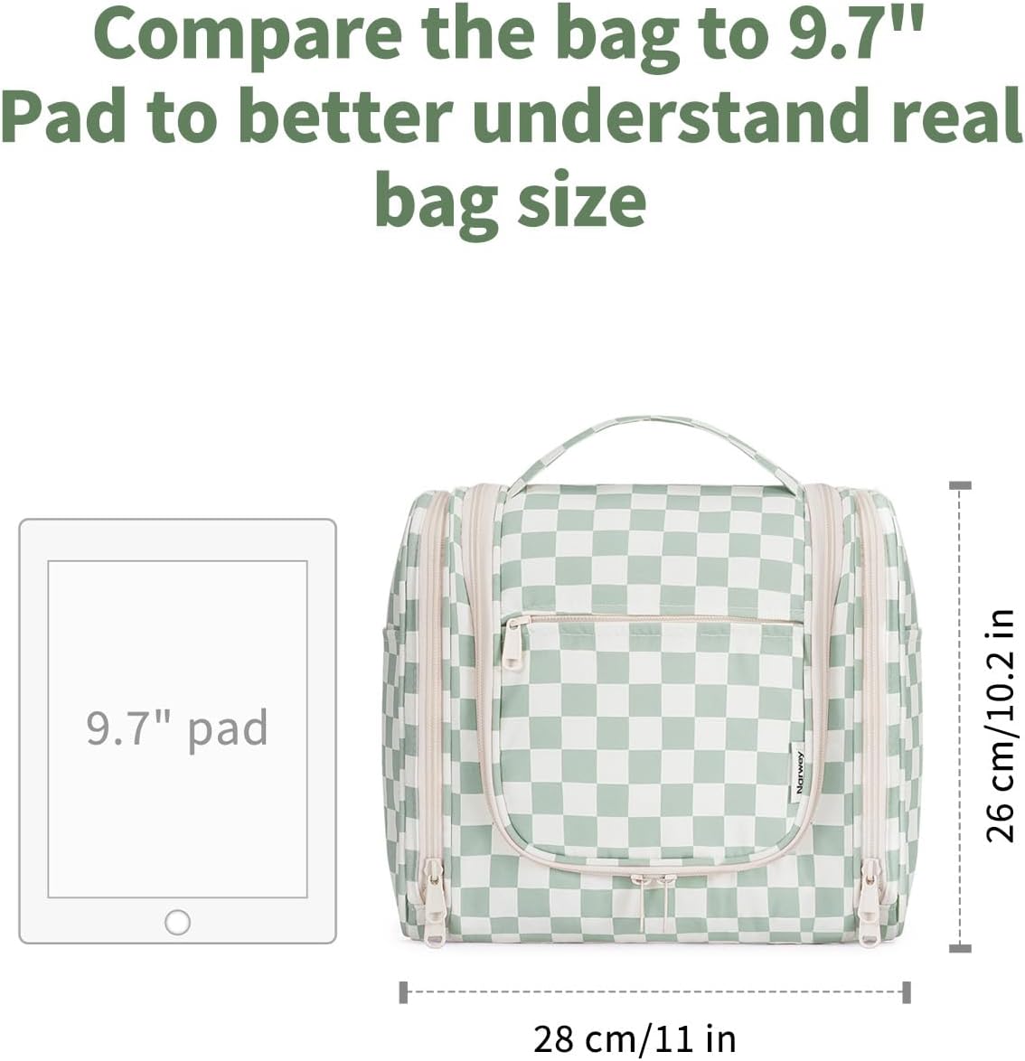 Hanging Toiletry Bag for Women Travel Makeup Bag Organizer Toiletries Bag for Cosmetics Essentials Accessories