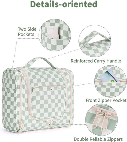 Hanging Toiletry Bag for Women Travel Makeup Bag Organizer Toiletries Bag for Cosmetics Essentials Accessories