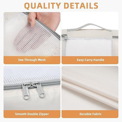 6 Set/8 Set/10 Set Packing Cubes Various Sizes Packing Organizer for Travel Accessories Luggage Carry On Suitcase