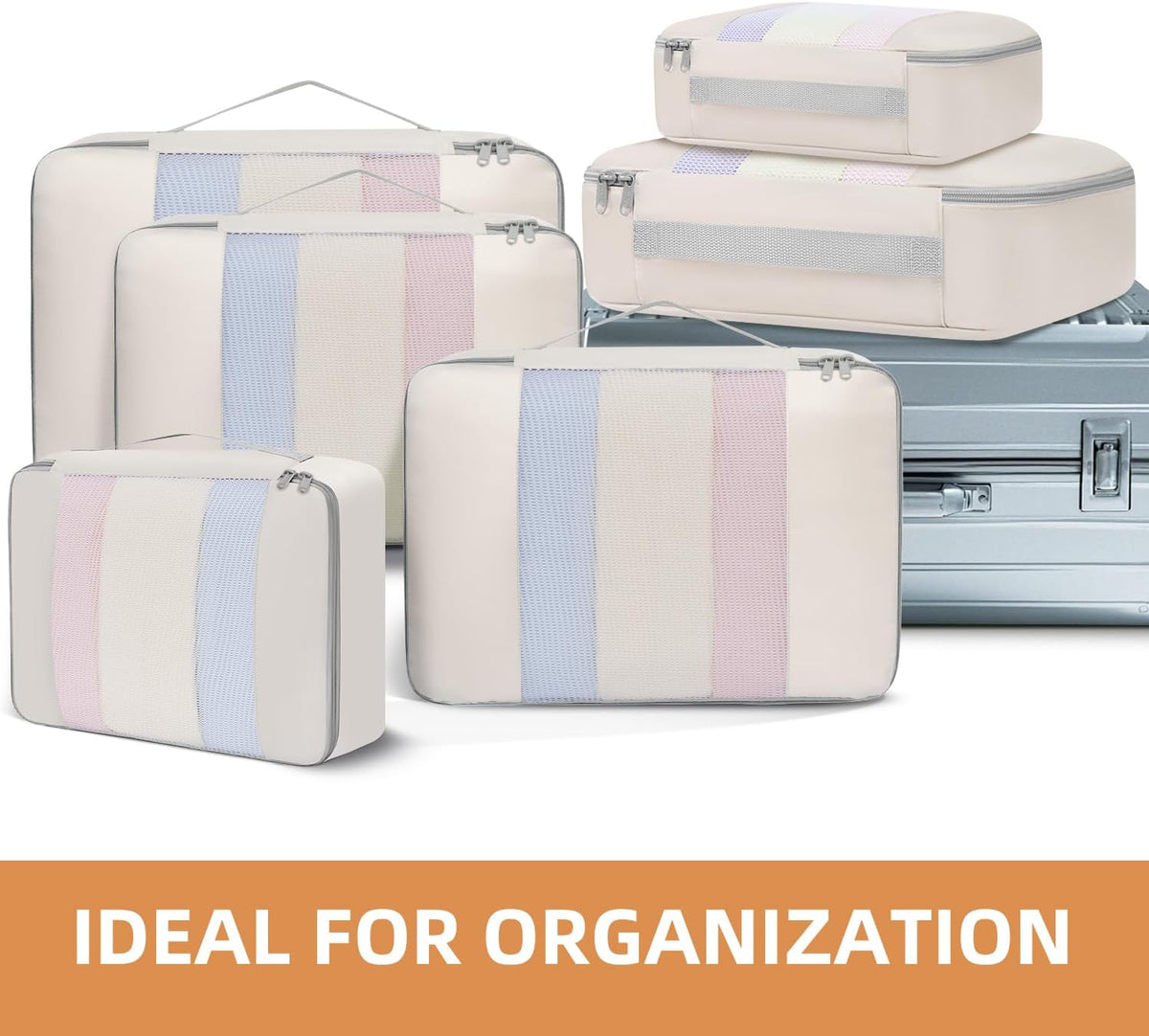 6 Set/8 Set/10 Set Packing Cubes Various Sizes Packing Organizer for Travel Accessories Luggage Carry On Suitcase