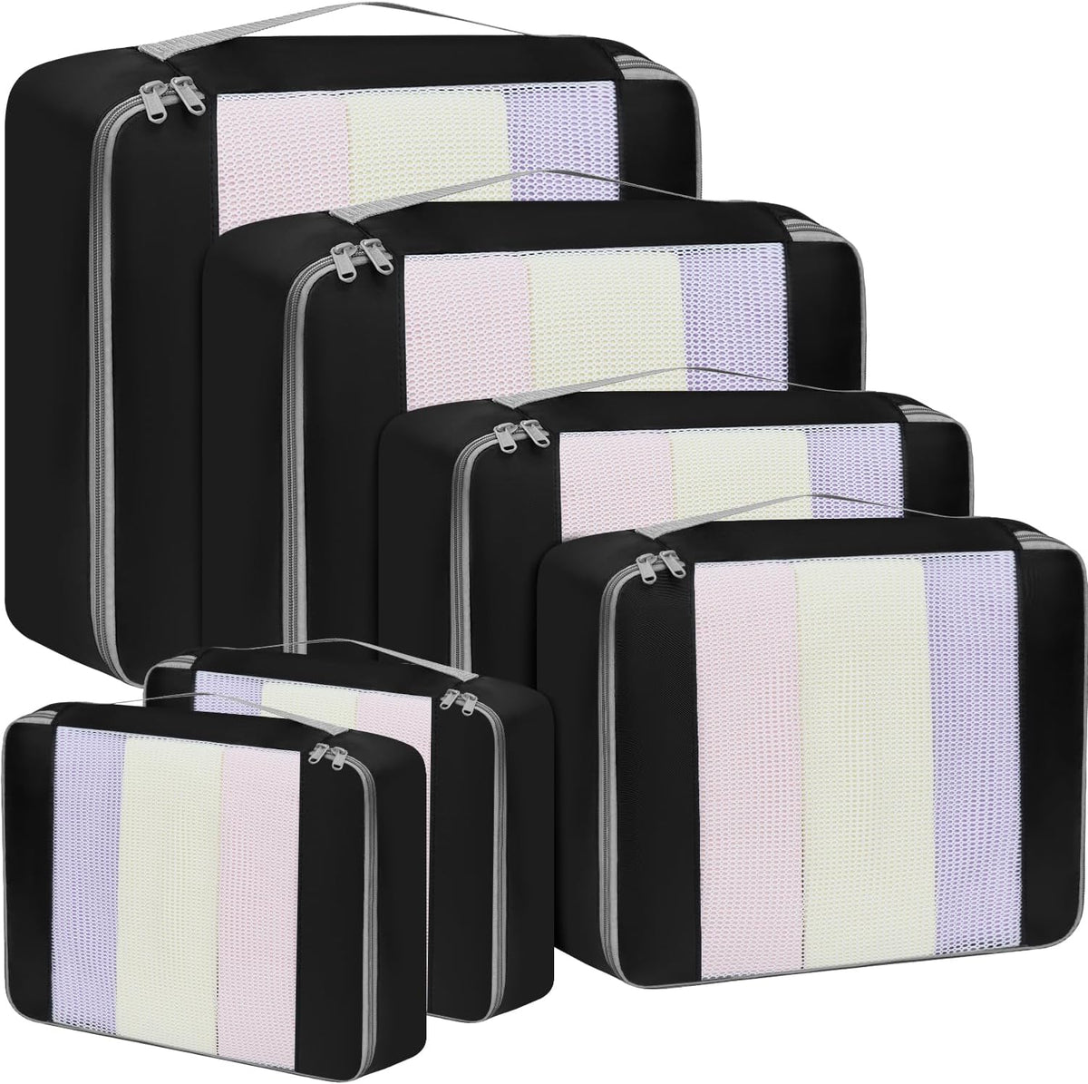 6 Set/8 Set/10 Set Packing Cubes Various Sizes Packing Organizer for Travel Accessories Luggage Carry On Suitcase