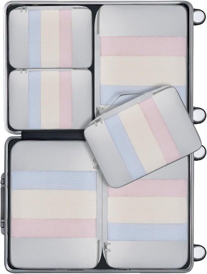 6 Set/8 Set/10 Set Packing Cubes Various Sizes Packing Organizer for Travel Accessories Luggage Carry On Suitcase