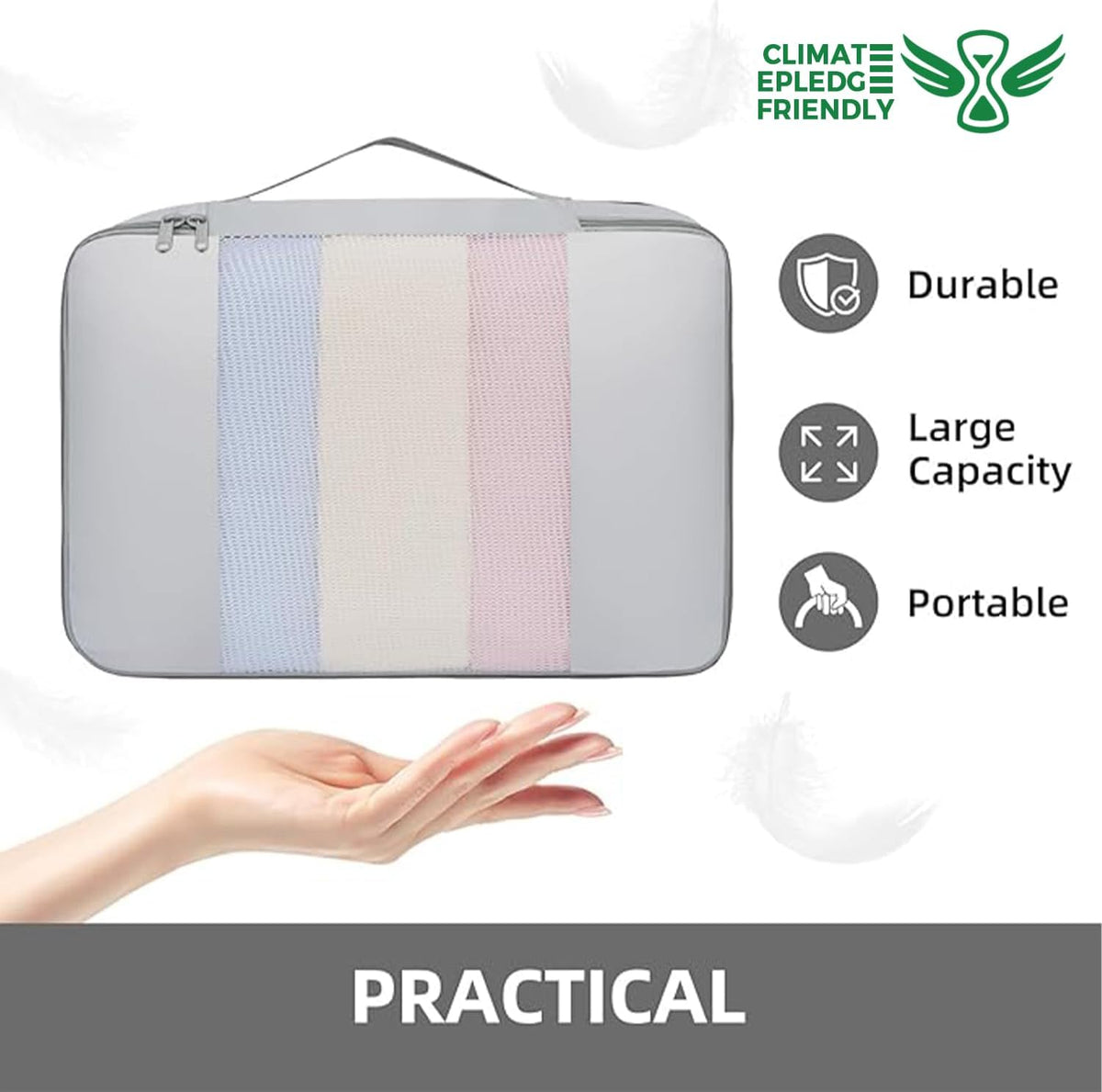 6 Set/8 Set/10 Set Packing Cubes Various Sizes Packing Organizer for Travel Accessories Luggage Carry On Suitcase