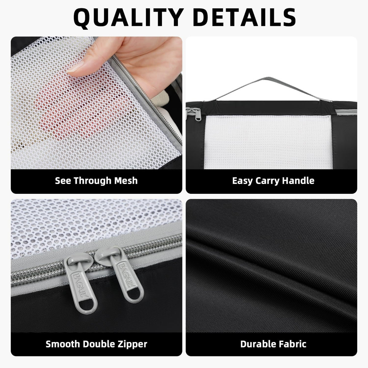 6 Set/8 Set/10 Set Packing Cubes Various Sizes Packing Organizer for Travel Accessories Luggage Carry On Suitcase
