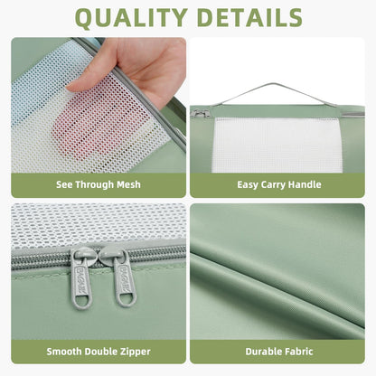 6 Set/8 Set/10 Set Packing Cubes Various Sizes Packing Organizer for Travel Accessories Luggage Carry On Suitcase