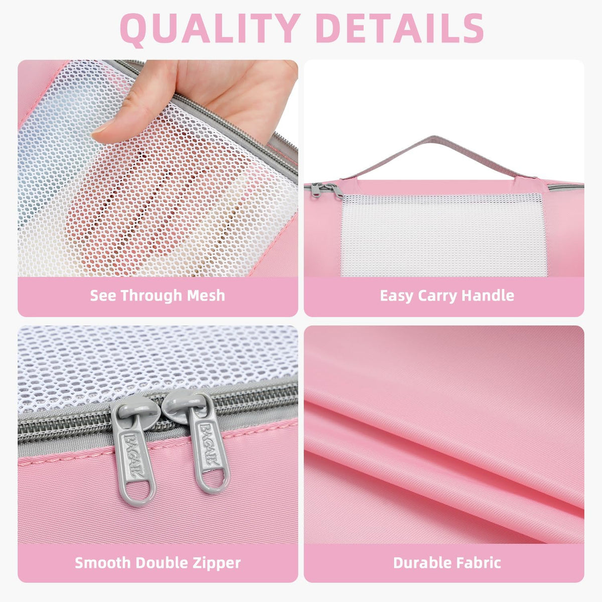6 Set/8 Set/10 Set Packing Cubes Various Sizes Packing Organizer for Travel Accessories Luggage Carry On Suitcase