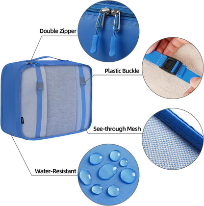 6 Set/8 Set/10 Set Packing Cubes Various Sizes Packing Organizer for Travel Accessories Luggage Carry On Suitcase
