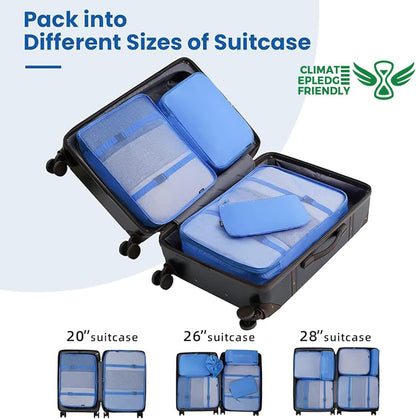 6 Set/8 Set/10 Set Packing Cubes Various Sizes Packing Organizer for Travel Accessories Luggage Carry On Suitcase