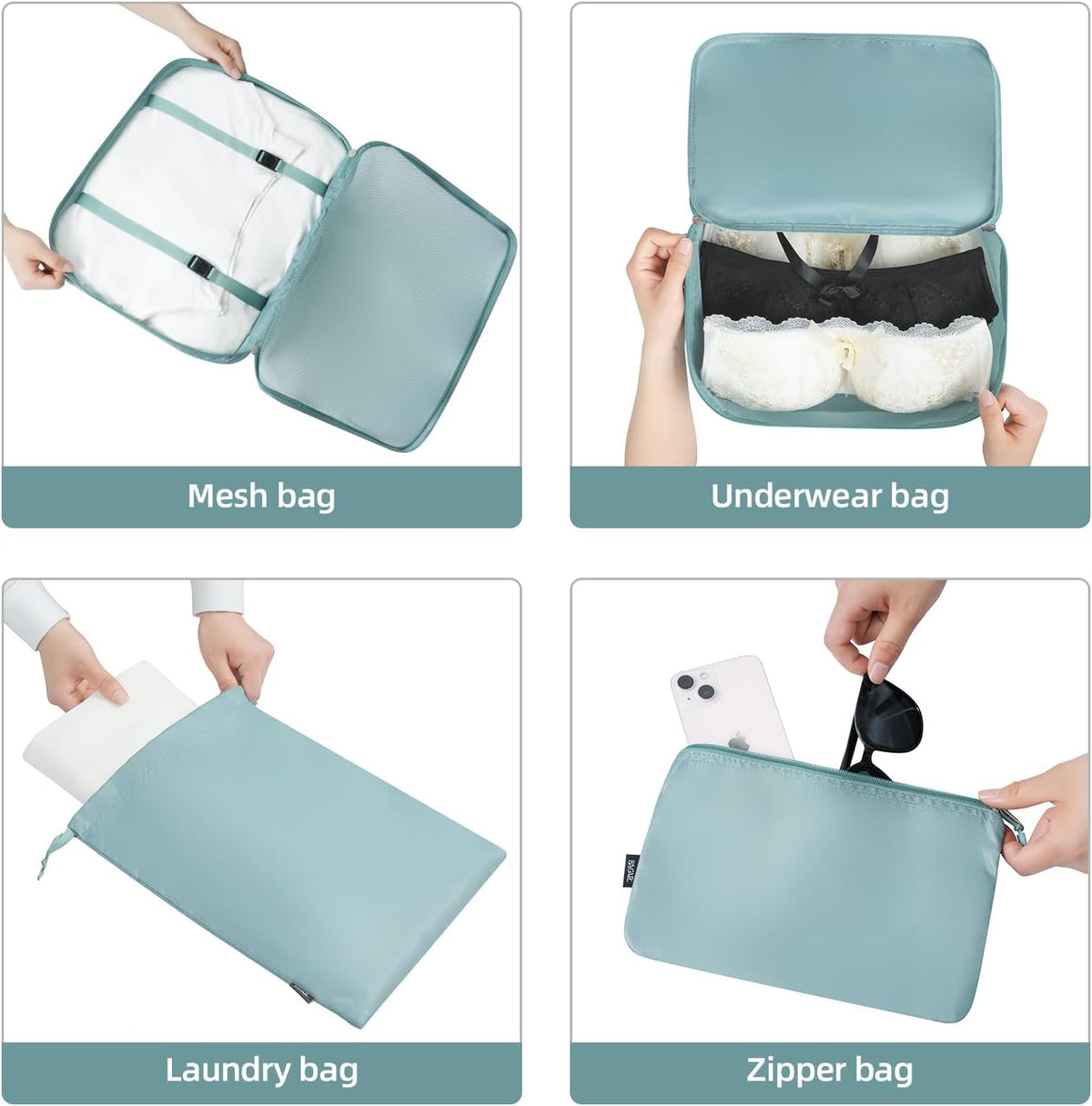 6 Set/8 Set/10 Set Packing Cubes Various Sizes Packing Organizer for Travel Accessories Luggage Carry On Suitcase