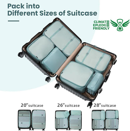 6 Set/8 Set/10 Set Packing Cubes Various Sizes Packing Organizer for Travel Accessories Luggage Carry On Suitcase