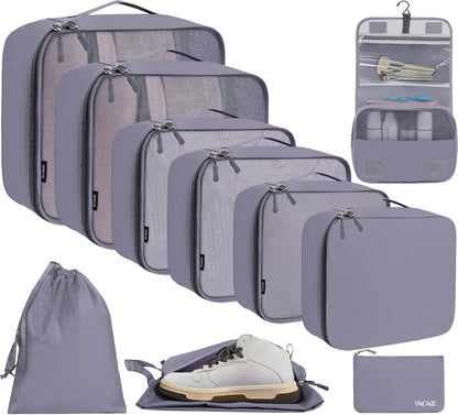6 Set/8 Set/10 Set Packing Cubes Various Sizes Packing Organizer for Travel Accessories Luggage Carry On Suitcase