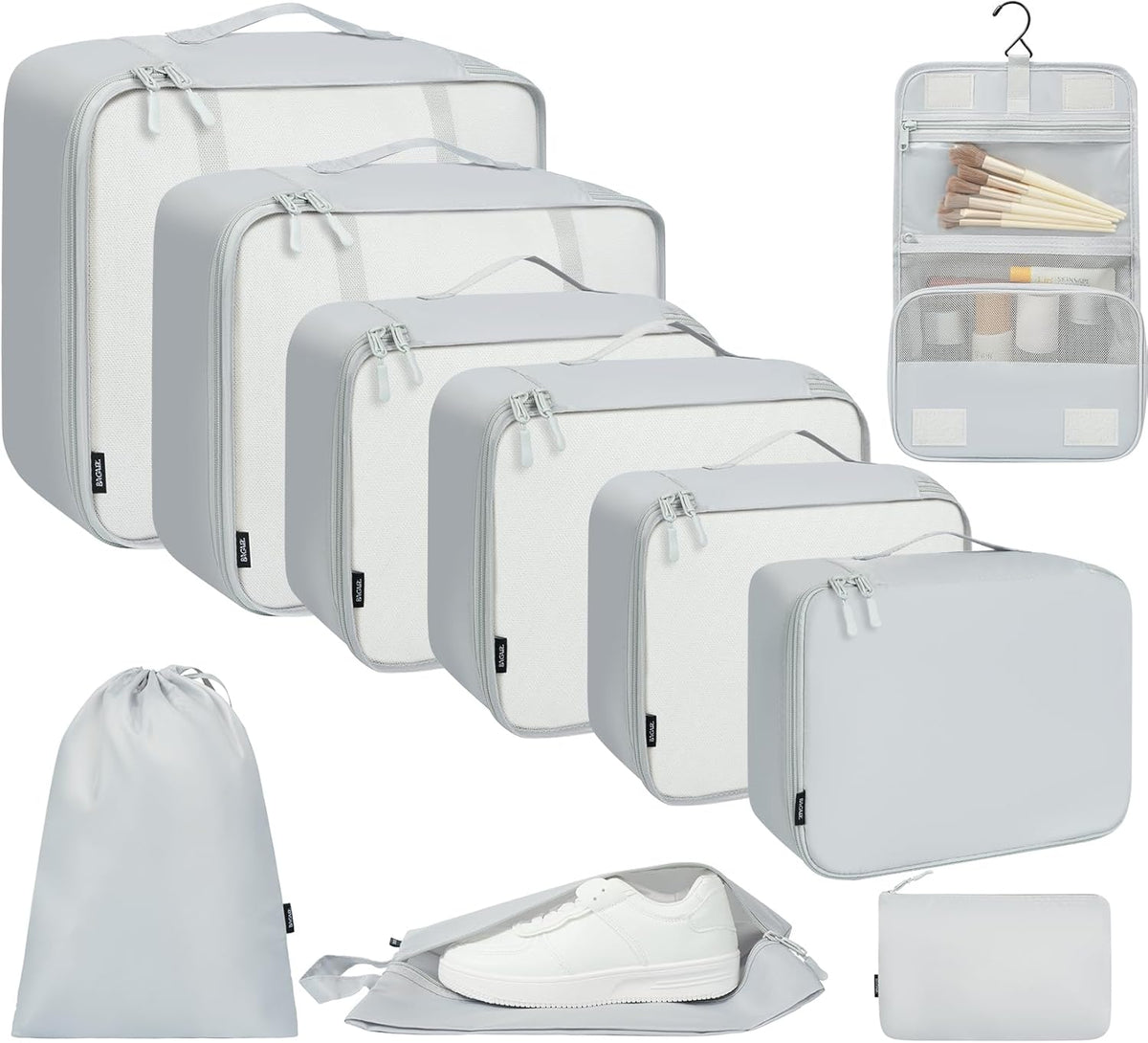 6 Set/8 Set/10 Set Packing Cubes Various Sizes Packing Organizer for Travel Accessories Luggage Carry On Suitcase