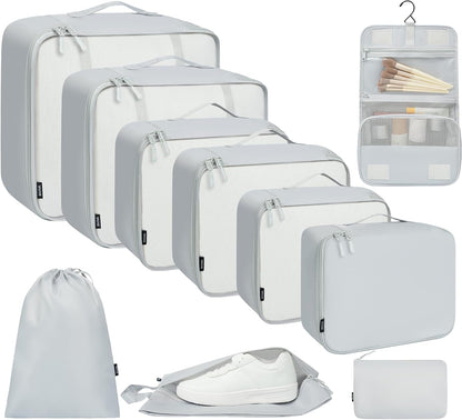 6 Set/8 Set/10 Set Packing Cubes Various Sizes Packing Organizer for Travel Accessories Luggage Carry On Suitcase