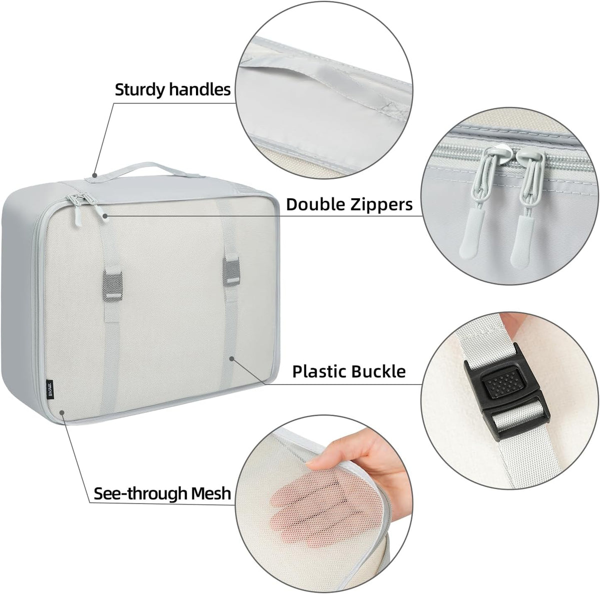6 Set/8 Set/10 Set Packing Cubes Various Sizes Packing Organizer for Travel Accessories Luggage Carry On Suitcase
