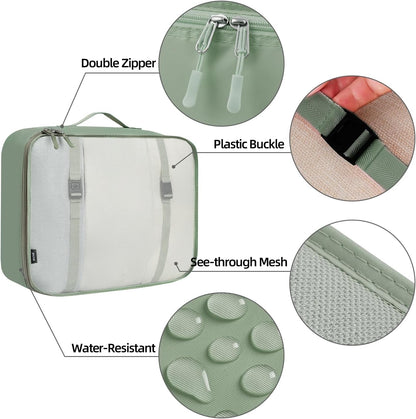 6 Set/8 Set/10 Set Packing Cubes Various Sizes Packing Organizer for Travel Accessories Luggage Carry On Suitcase