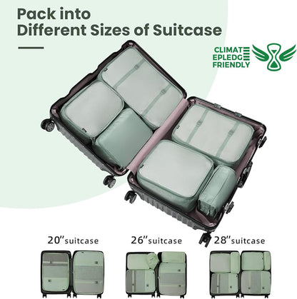 6 Set/8 Set/10 Set Packing Cubes Various Sizes Packing Organizer for Travel Accessories Luggage Carry On Suitcase