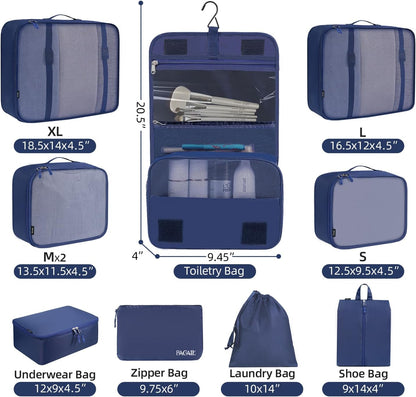 6 Set/8 Set/10 Set Packing Cubes Various Sizes Packing Organizer for Travel Accessories Luggage Carry On Suitcase