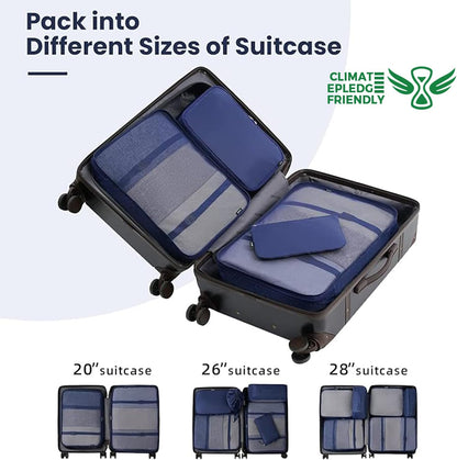 6 Set/8 Set/10 Set Packing Cubes Various Sizes Packing Organizer for Travel Accessories Luggage Carry On Suitcase