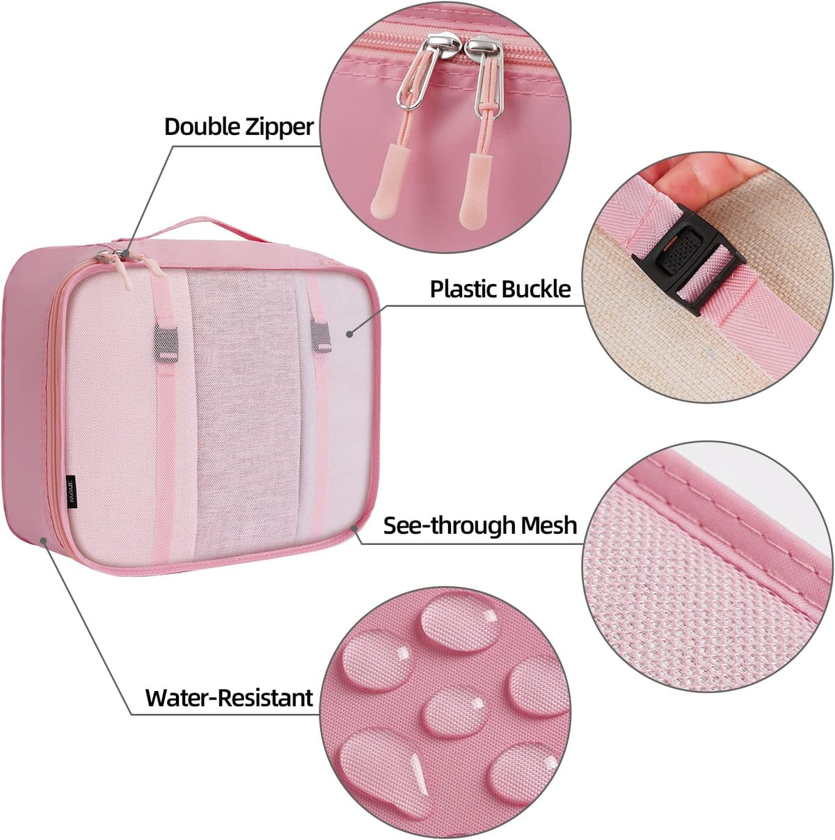 6 Set/8 Set/10 Set Packing Cubes Various Sizes Packing Organizer for Travel Accessories Luggage Carry On Suitcase