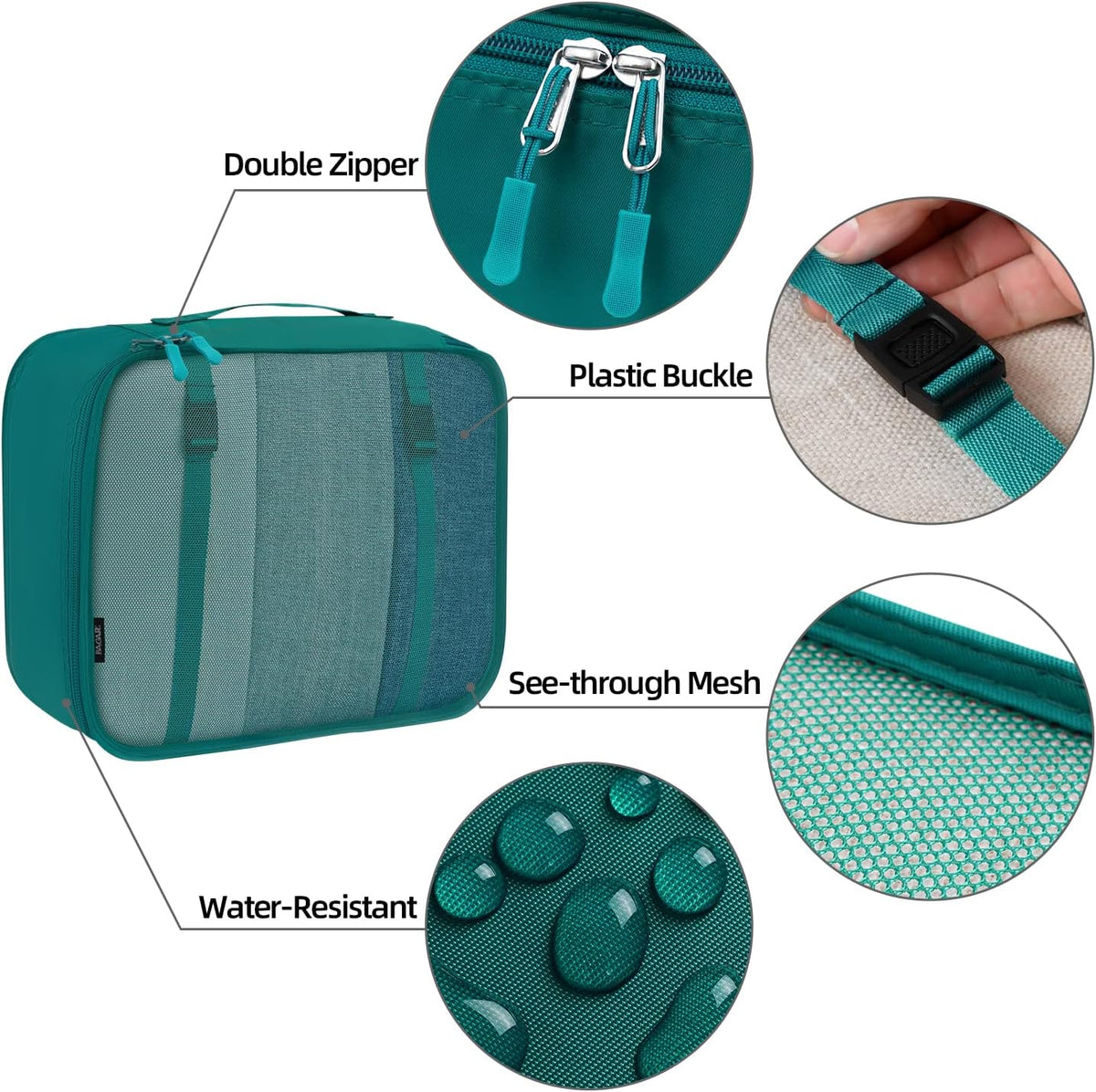 6 Set/8 Set/10 Set Packing Cubes Various Sizes Packing Organizer for Travel Accessories Luggage Carry On Suitcase