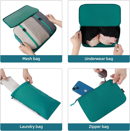 6 Set/8 Set/10 Set Packing Cubes Various Sizes Packing Organizer for Travel Accessories Luggage Carry On Suitcase