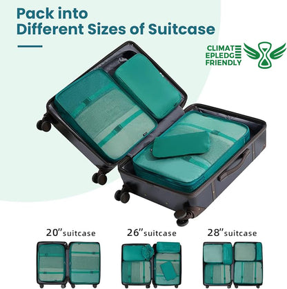6 Set/8 Set/10 Set Packing Cubes Various Sizes Packing Organizer for Travel Accessories Luggage Carry On Suitcase