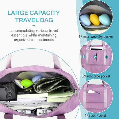 Rolling Duffle Bag with Wheels, Expandable Foldable Duffel Bag with Wheels for Travel, Rolling Luggage Carry on Duffel Bag, Wheeled Travel Duffle Bag, Large Weekend Bag for Women & Men