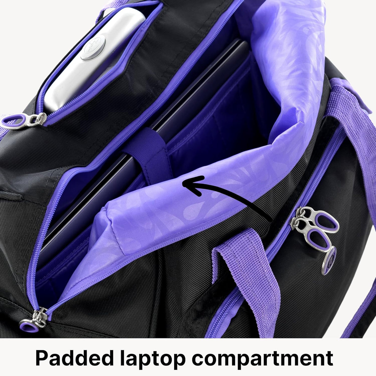 . Deluxe Lightweight Rolling Overnighter Case Overnight Laptop Bag Weekender Travel Carry-On Suitcase Luggage with Wheels and Adjustable Push-Down Handle