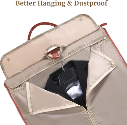Carry on Garment Bags for Travel Duffle, Garment Bags for Hanging Clothes Travel, 2 in 1 Hanging Dress Suit Luggage Bags for Travel, Travel Garment Duffle Bag, Convertible Garment Bag (Beige)