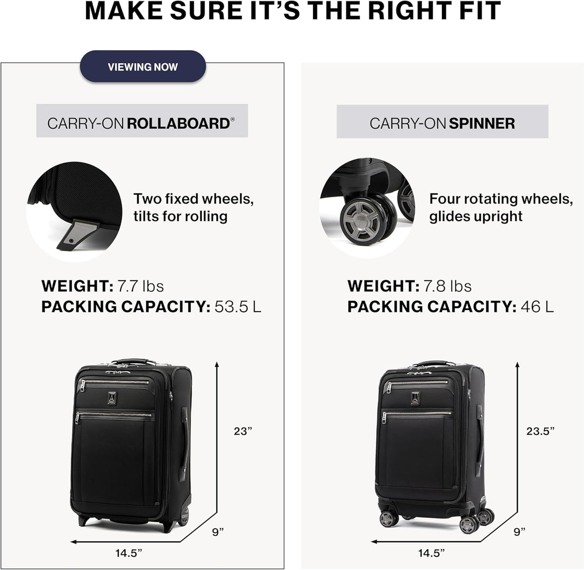 Platinum Elite Softside Expandable Carry on Luggage, 2 Wheel Upright Regional Suitcase, USB Port, Men and Women, Shadow Black, Carry On 16-Inch