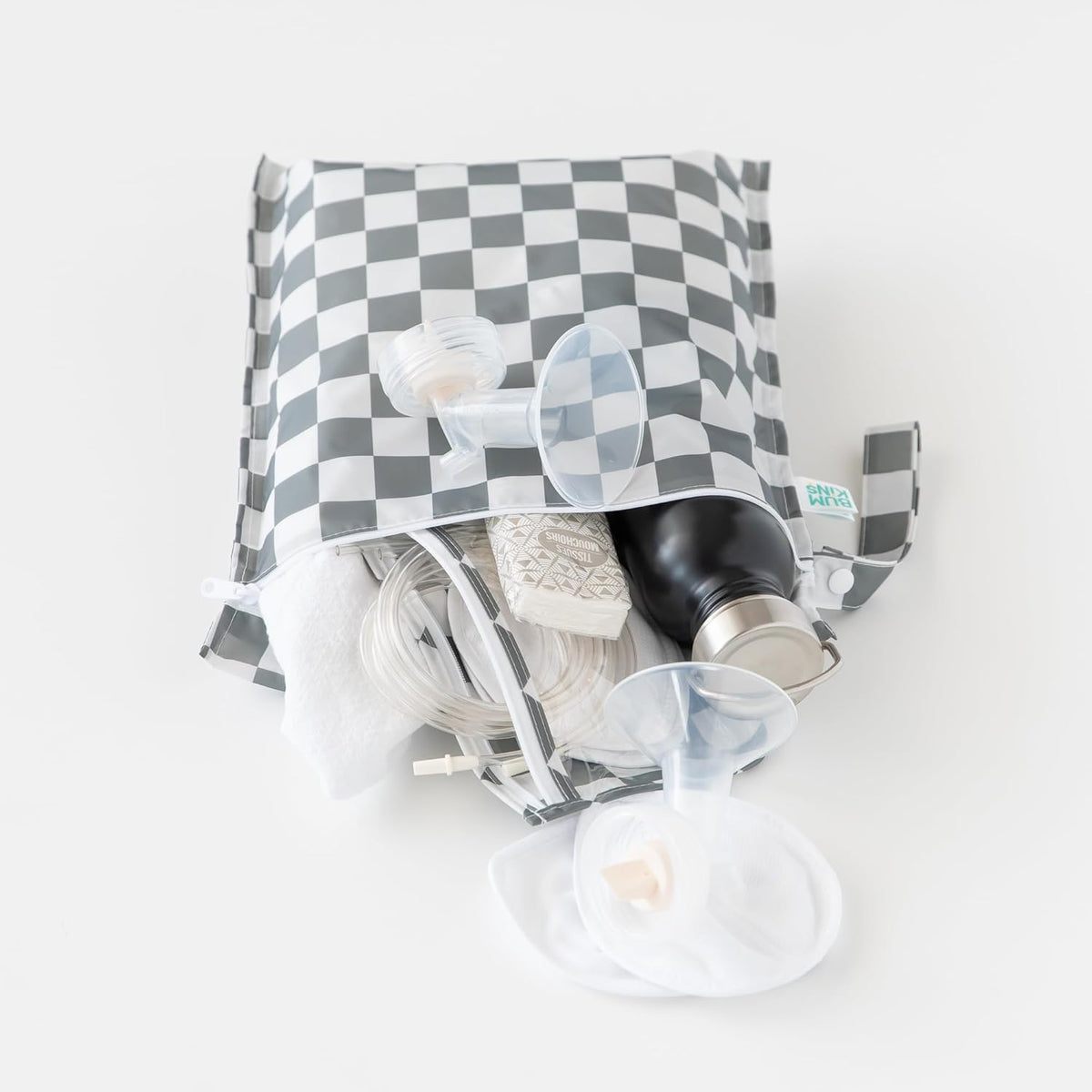 Waterproof Wet and Wetdry Bags - For Beach, Baby, Travel, Swim Suit, Cloth Diapers, Pump Parts, Pool, Gym, Toiletries - Reusable & Easy to Clean - Watercolor Floral - 2 Pack