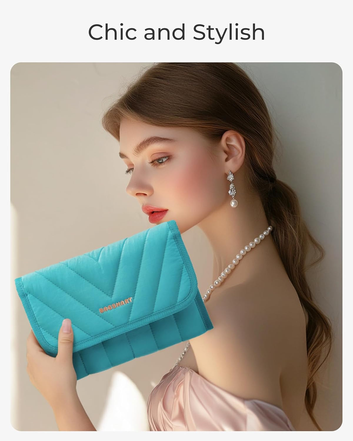 Travel Jewelry Organizer Case, Foldable Jewelry Roll for Necklaces, Earrings, Journey-Rings, Bracelets, Brooches, Portable, Khaki