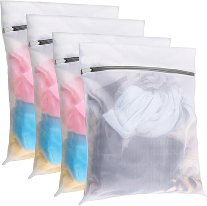 Mesh Laundry Bags for Delicates, 3 Pack Laundry Bags Mesh Wash Bags in 3 Sizes(1 Large, 1 Medium, 1 Small), Durable and Gentle Lingerie Bags for Washing Delicates, Garment Bag for Washing Machine