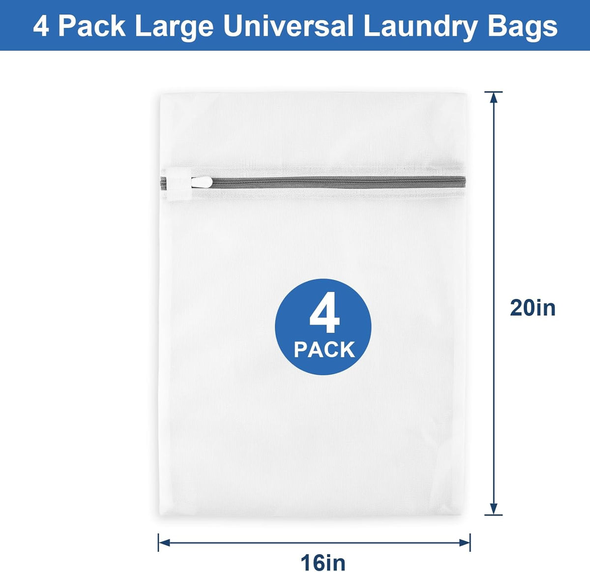 Mesh Laundry Bags for Delicates, 3 Pack Laundry Bags Mesh Wash Bags in 3 Sizes(1 Large, 1 Medium, 1 Small), Durable and Gentle Lingerie Bags for Washing Delicates, Garment Bag for Washing Machine