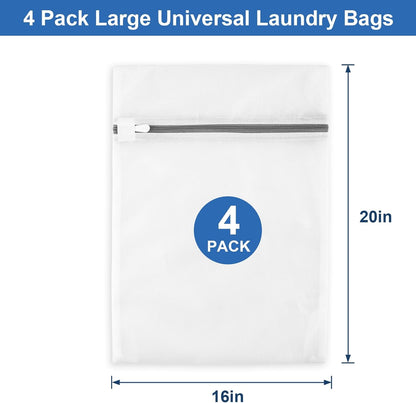 Mesh Laundry Bags for Delicates, 3 Pack Laundry Bags Mesh Wash Bags in 3 Sizes(1 Large, 1 Medium, 1 Small), Durable and Gentle Lingerie Bags for Washing Delicates, Garment Bag for Washing Machine