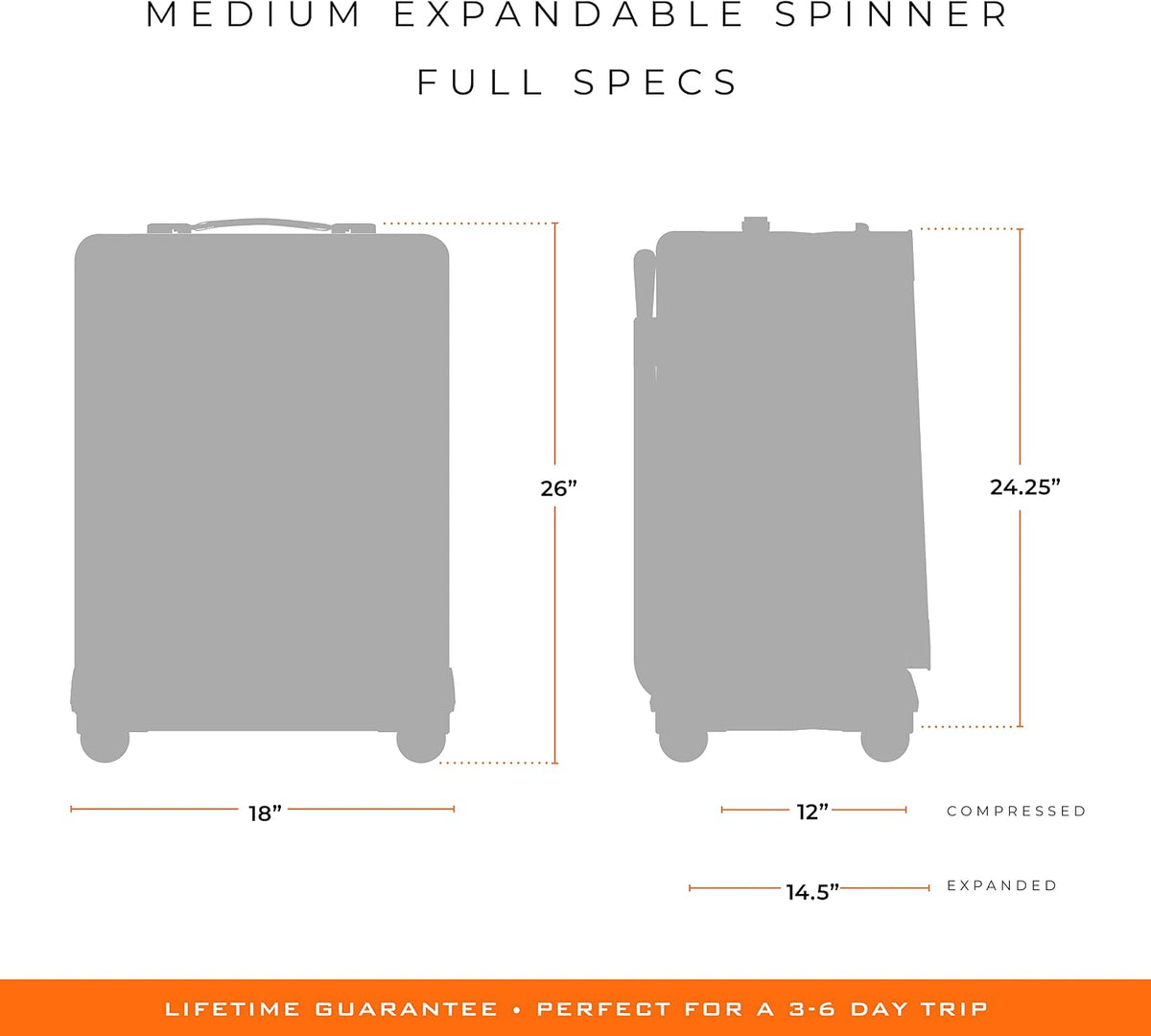Briggs & Riley Cabin Spinner - Carry On Luggage for Travel, Suitcases with Wheels, Softside Rolling Bag for Men & Women, Fits Under Plane Seat, Interlocking Handle - Baseline Collection, Black