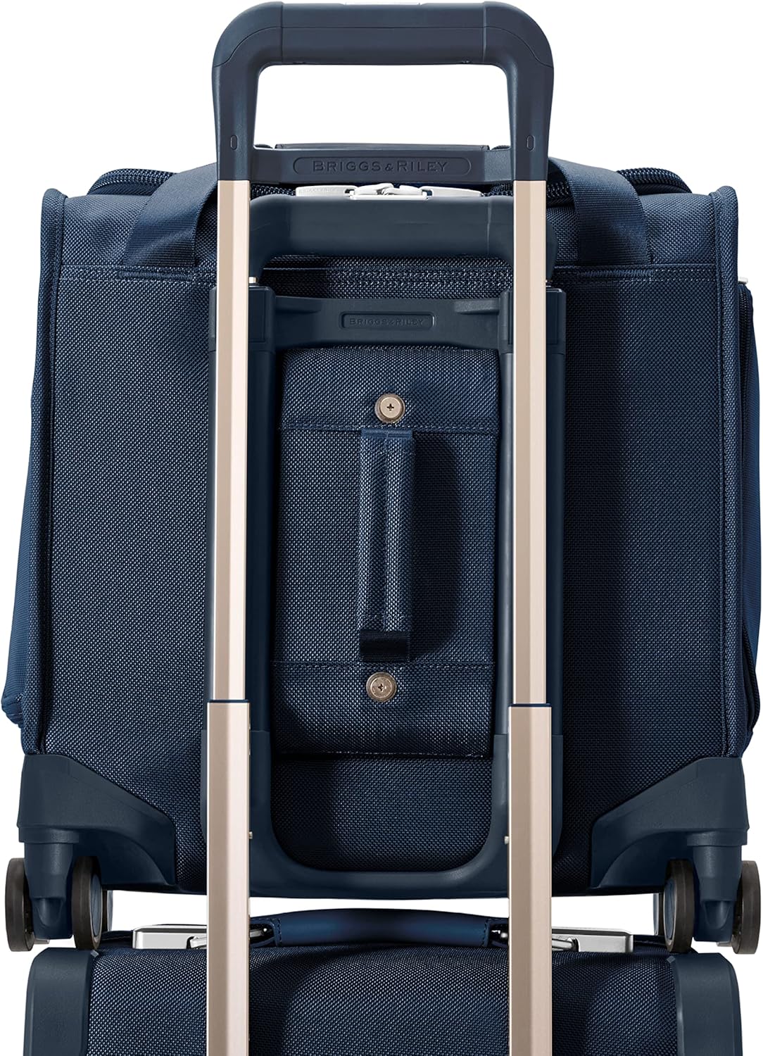 Briggs & Riley Cabin Spinner - Carry On Luggage for Travel, Suitcases with Wheels, Softside Rolling Bag for Men & Women, Fits Under Plane Seat, Interlocking Handle - Baseline Collection, Black
