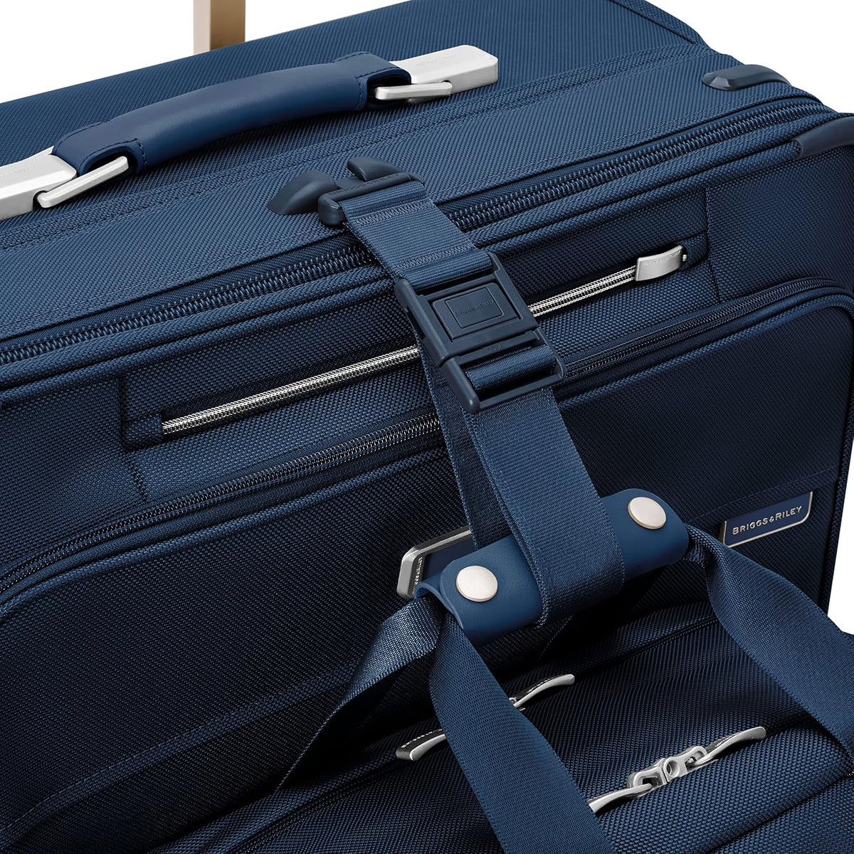 Briggs & Riley Cabin Spinner - Carry On Luggage for Travel, Suitcases with Wheels, Softside Rolling Bag for Men & Women, Fits Under Plane Seat, Interlocking Handle - Baseline Collection, Black