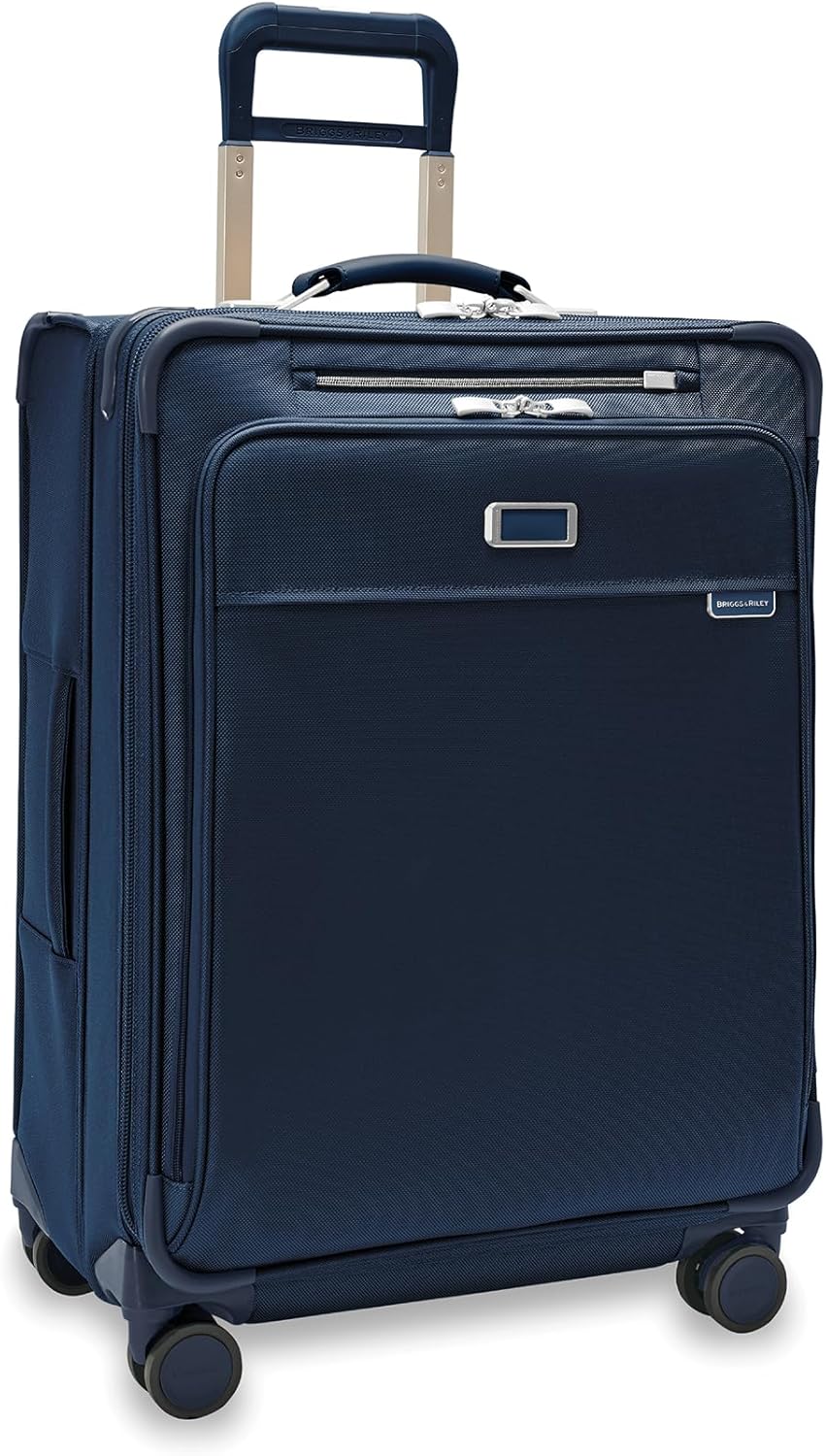 Briggs & Riley Cabin Spinner - Carry On Luggage for Travel, Suitcases with Wheels, Softside Rolling Bag for Men & Women, Fits Under Plane Seat, Interlocking Handle - Baseline Collection, Black