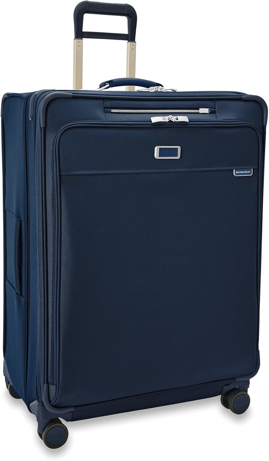 Briggs & Riley Cabin Spinner - Carry On Luggage for Travel, Suitcases with Wheels, Softside Rolling Bag for Men & Women, Fits Under Plane Seat, Interlocking Handle - Baseline Collection, Black