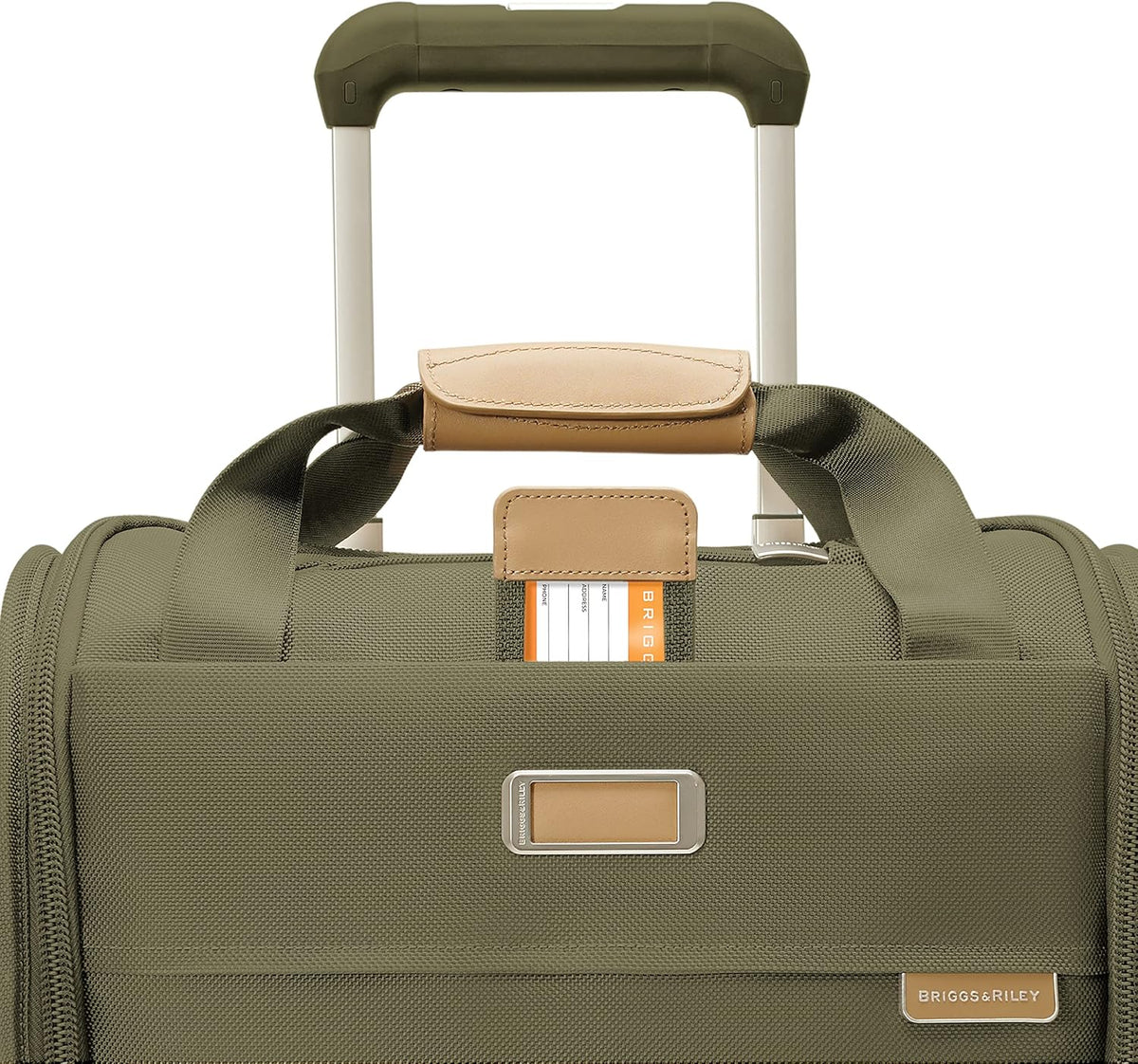 Briggs & Riley Cabin Spinner - Carry On Luggage for Travel, Suitcases with Wheels, Softside Rolling Bag for Men & Women, Fits Under Plane Seat, Interlocking Handle - Baseline Collection, Black